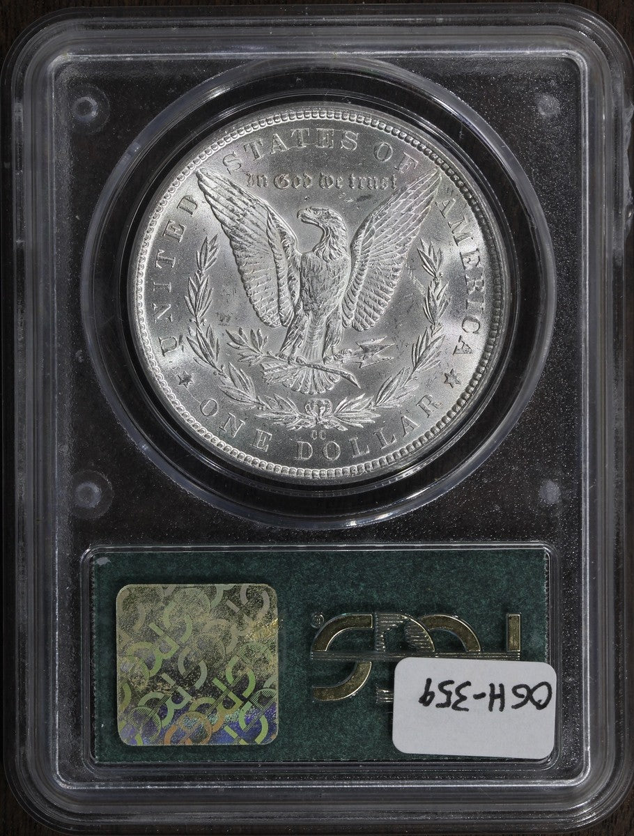 1884-CC (MS62 CAC) Morgan Silver Dollar $1 PCGS OGH - Blast White