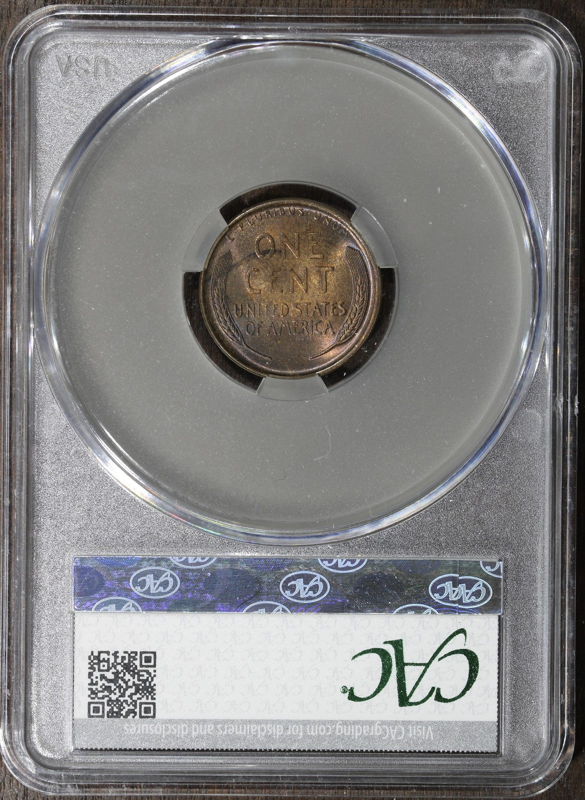 1909 (MS64RB CAC) Lincoln Wheat Cent 1C CACG - First Year