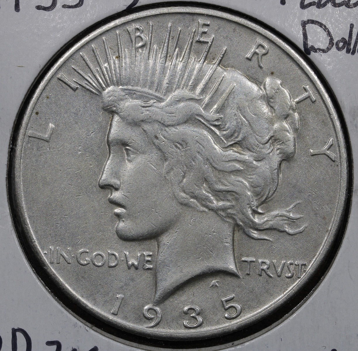 1935-S Peace Dollar $1 AU - Better Date
