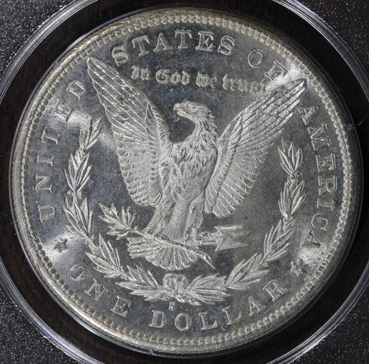 1881-S (MS64 CAC) Morgan Silver Dollar $1 PCGS Rattler