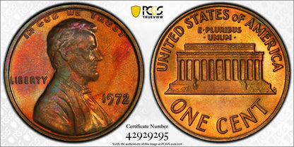 1872 (MS66+ RB) Doubled Die Obverse Lincoln Cent 1C PCGS - DDO