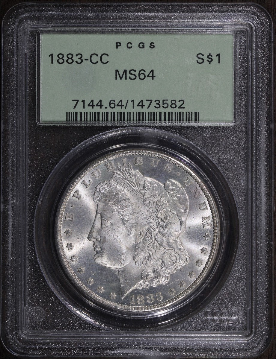 1883-CC (MS64) Morgan Silver Dollar $1 PCGS OGH - Key Date Carson City