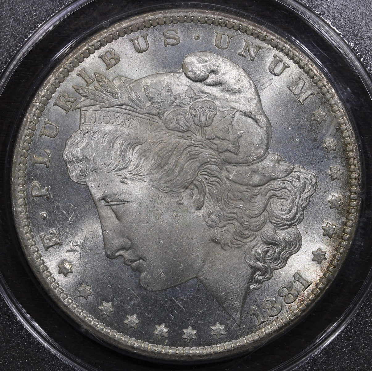 1881-CC (MS63) Morgan Silver Dollar $1 PCGS Rattler - Lovely Surfaces