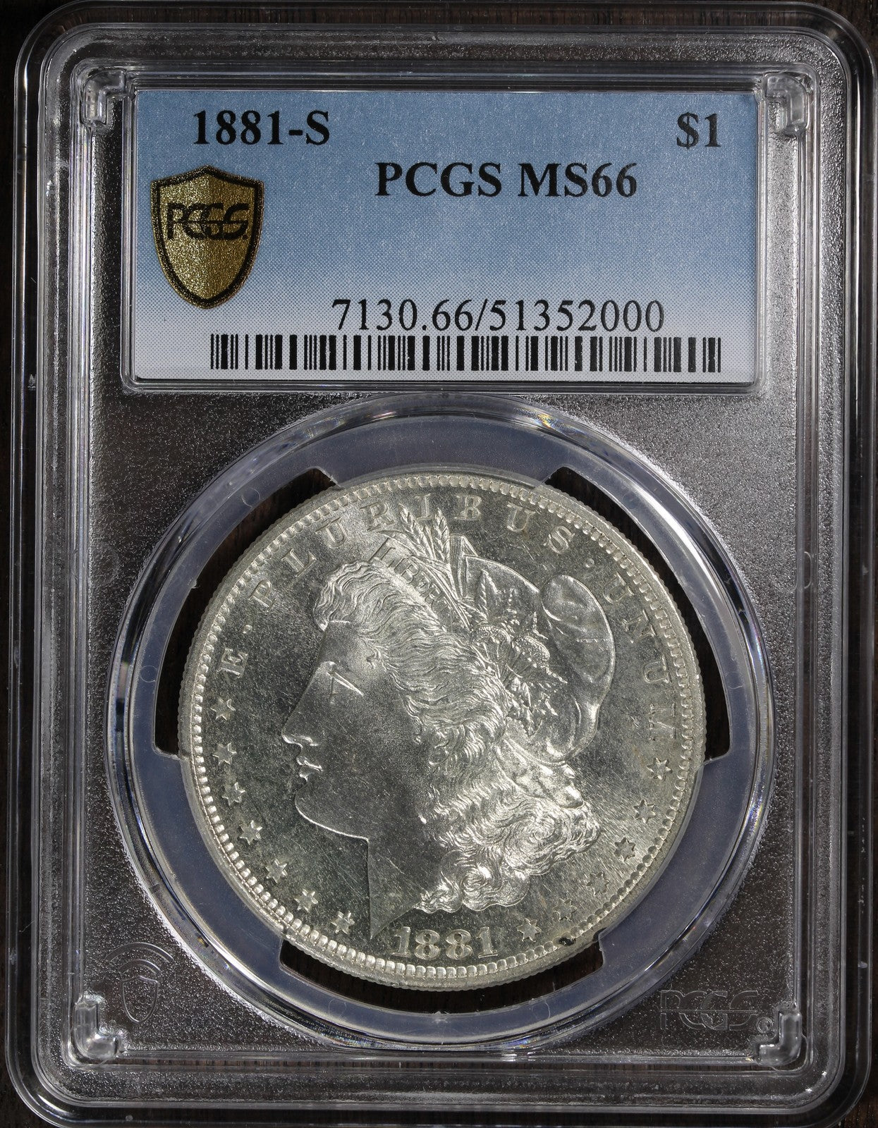 1881-S (MS66) Morgan Silver Dollar $1 PCGS - Flashy Superb Gem
