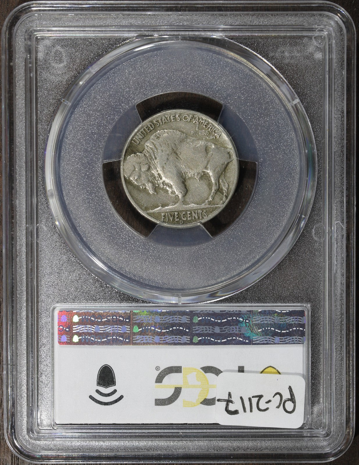 1937-D (VF35 CAC) Three Legged Buffalo Nickel 5C PCGS - 3 Legs