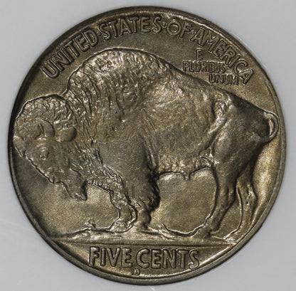 1913-D (MS64 CAC) Type 2 Buffalo Nickel 5C NGC