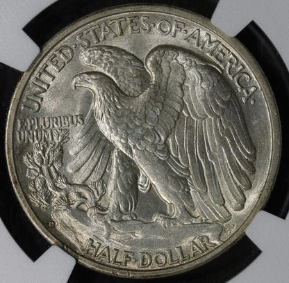 1937-D (MS64 CAC) Walking Liberty Half Dollar 50C NGC