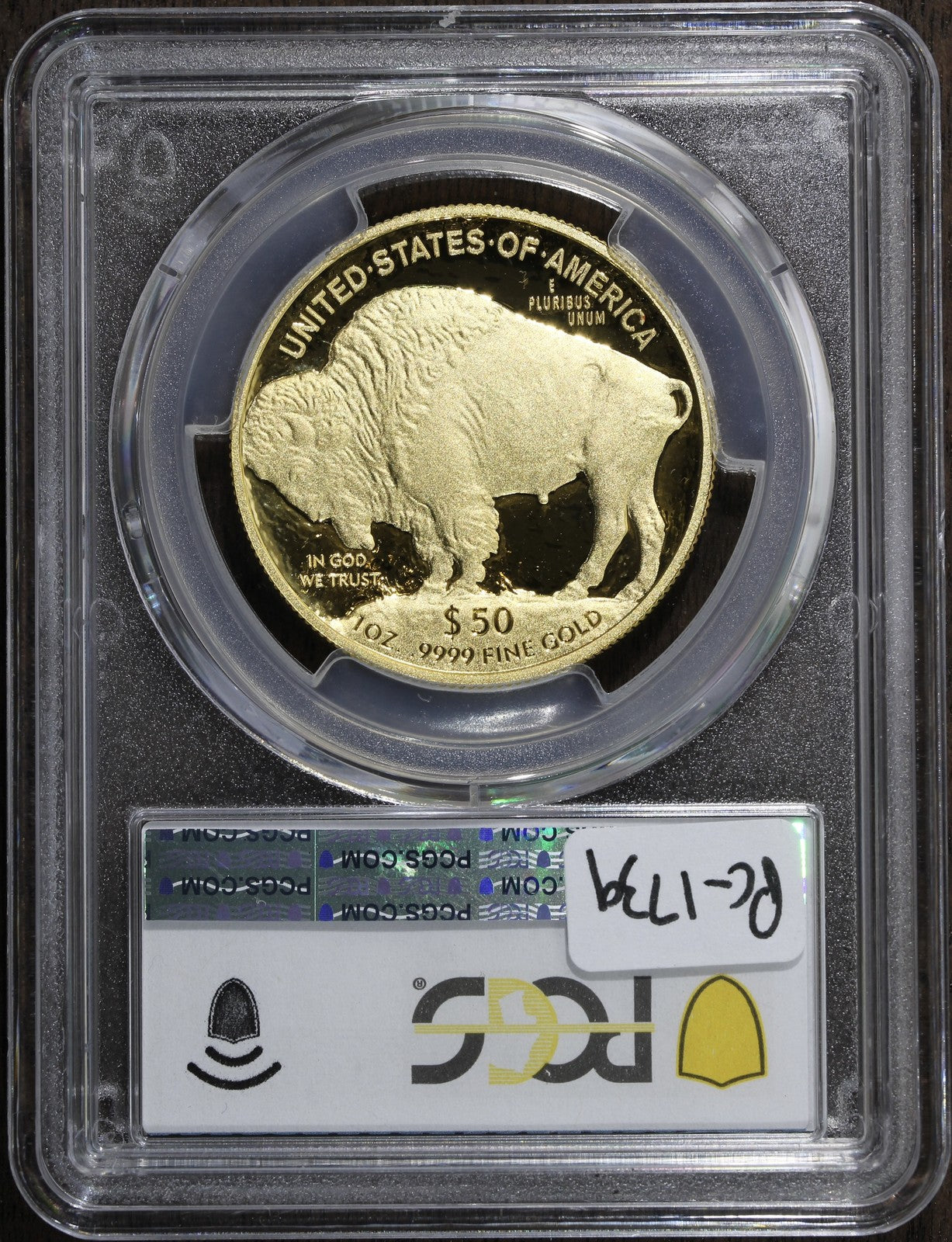 2008-W (PR70 DCAM) American Gold 1 oz Proof Buffalo $50 PCGS - .9999