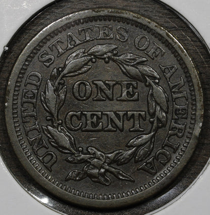 1846 Braided Hair Large Cent 1C XF Extra Fine