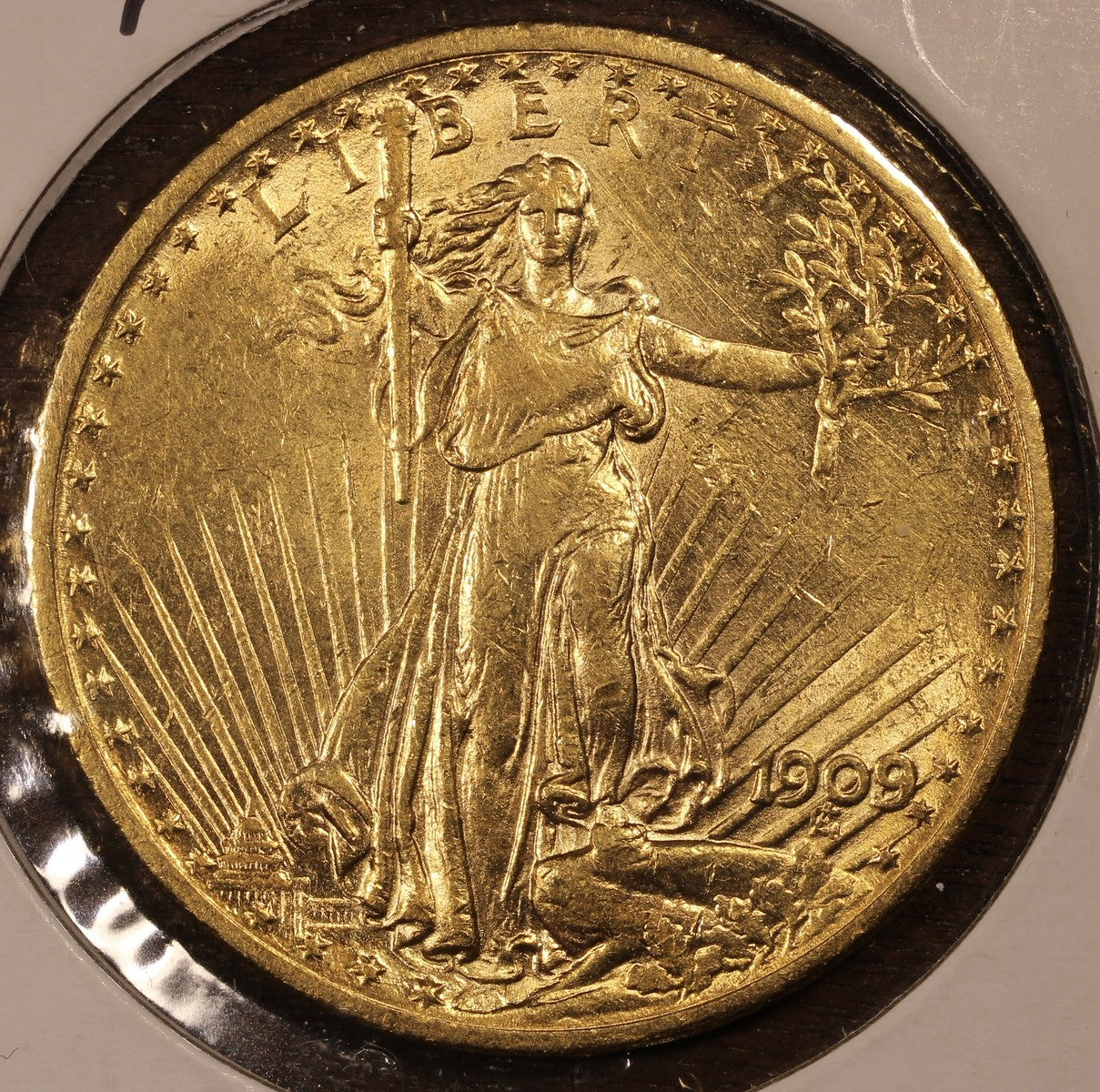 1909/8 St. Gauden's Gold Double Eagle $20 BU - Great Overdate