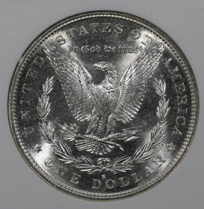 1882-S (MS65 CAC) Morgan Silver Dollar $1 NGC - Blast White Gem