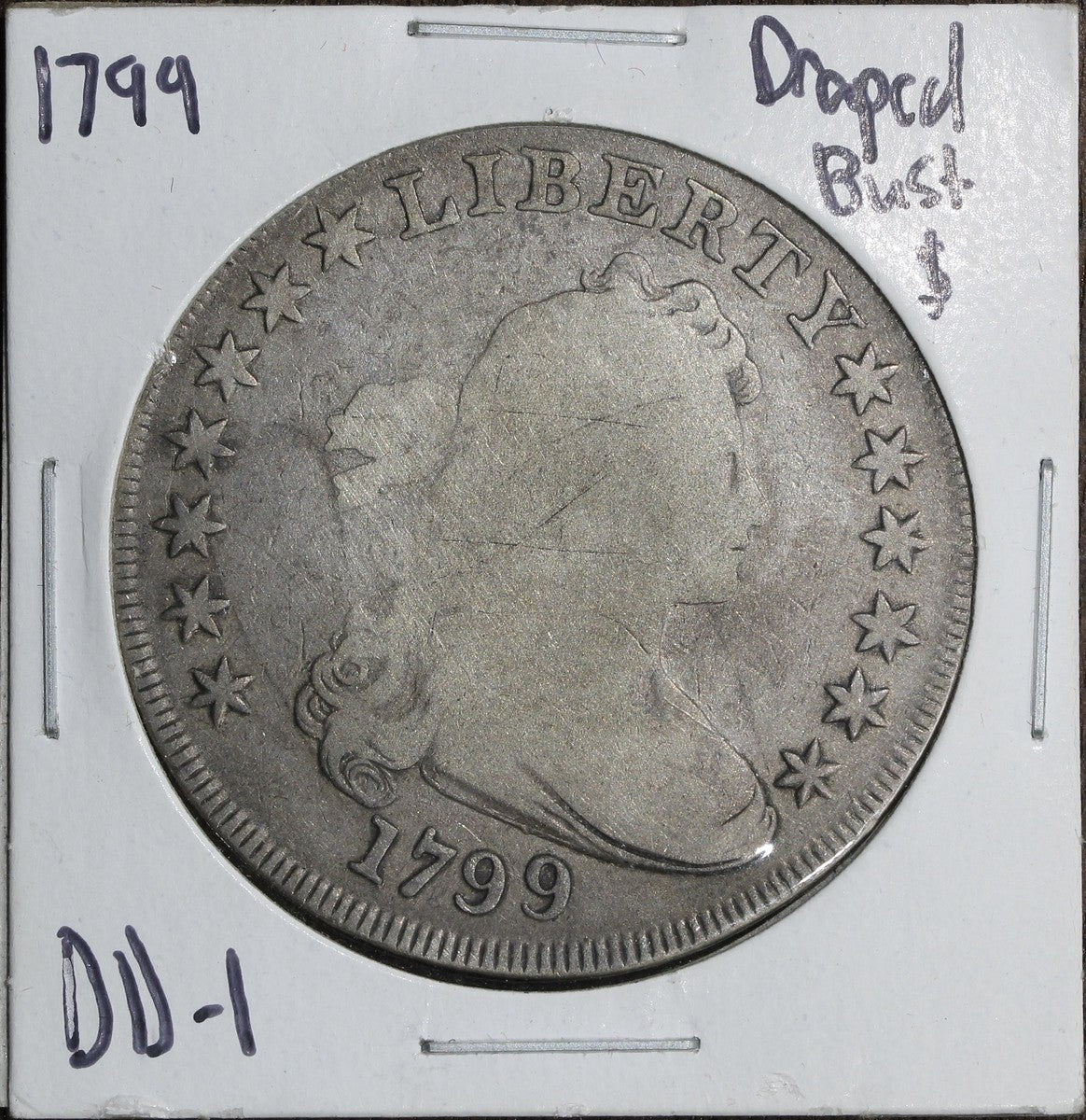 1799 Draped Bust Silver Dollar $1 - G/VG