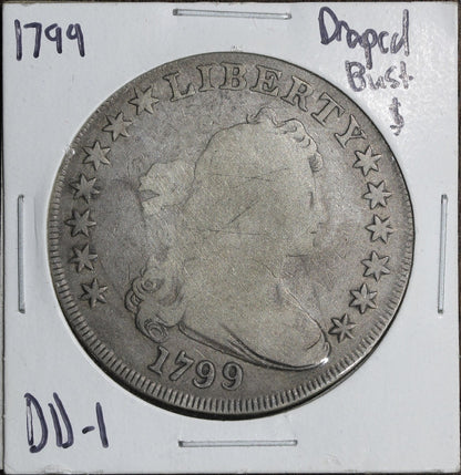 1799 Draped Bust Silver Dollar $1 - G/VG