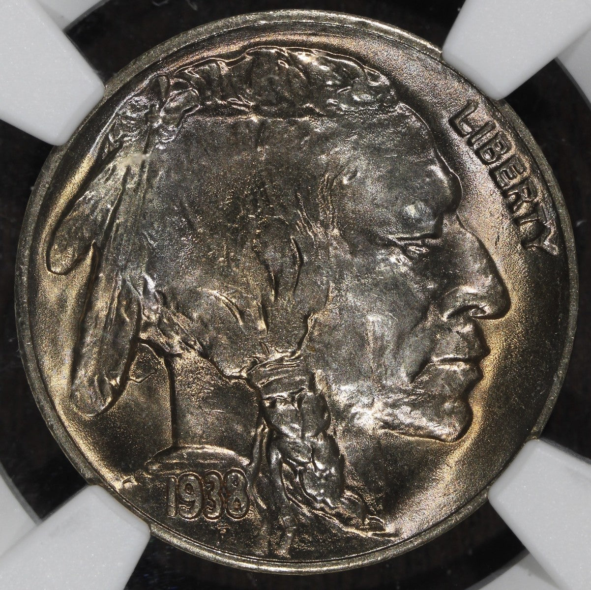 1938-D (MS67+ CAC) Buffalo Nickel 5C NGC - Great Toning, Plus Grade