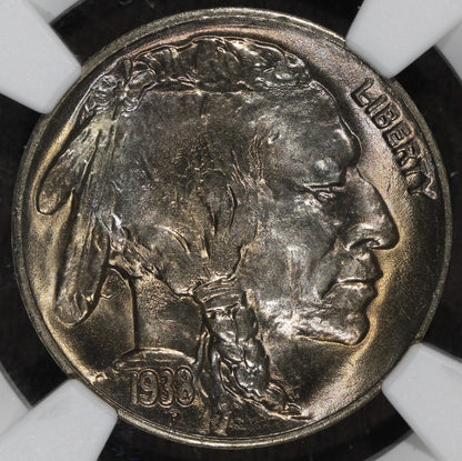 1938-D (MS67+ CAC) Buffalo Nickel 5C NGC - Great Toning, Plus Grade