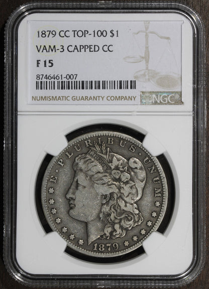1879-CC (F15) Morgan Silver Dollar $1 NGC - Capped Die