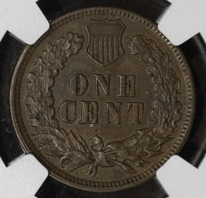 1873 (AU55 BN) Indian Head Cent 1C IHC NGC - Open 3