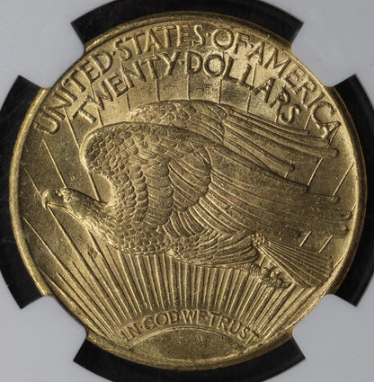1925 (MS64) Saint Gauden's Double Eagle Gold $20 NGC - Mint Error Obverse Struck