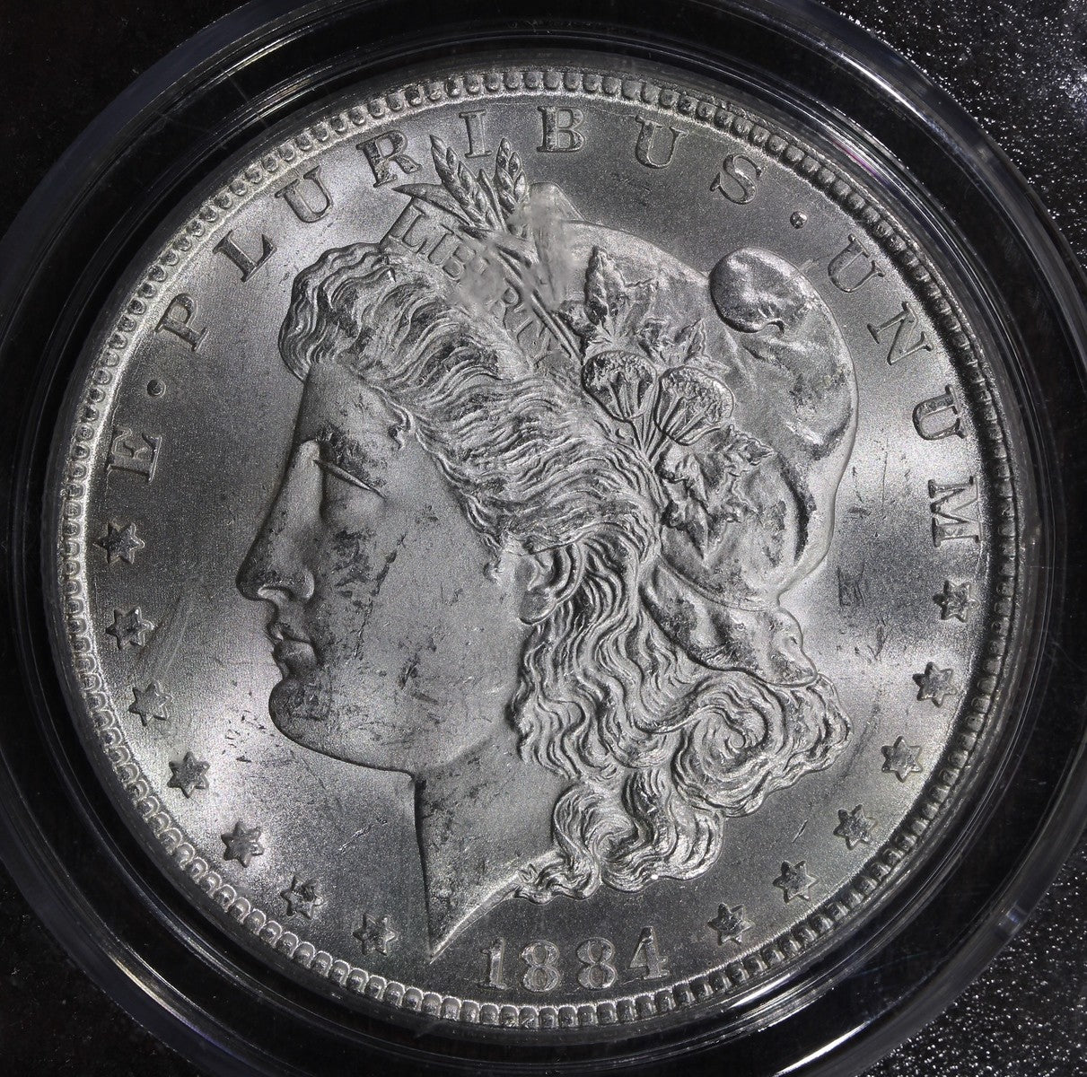 1884-CC (MS62 CAC) Morgan Silver Dollar $1 PCGS OGH - Blast White