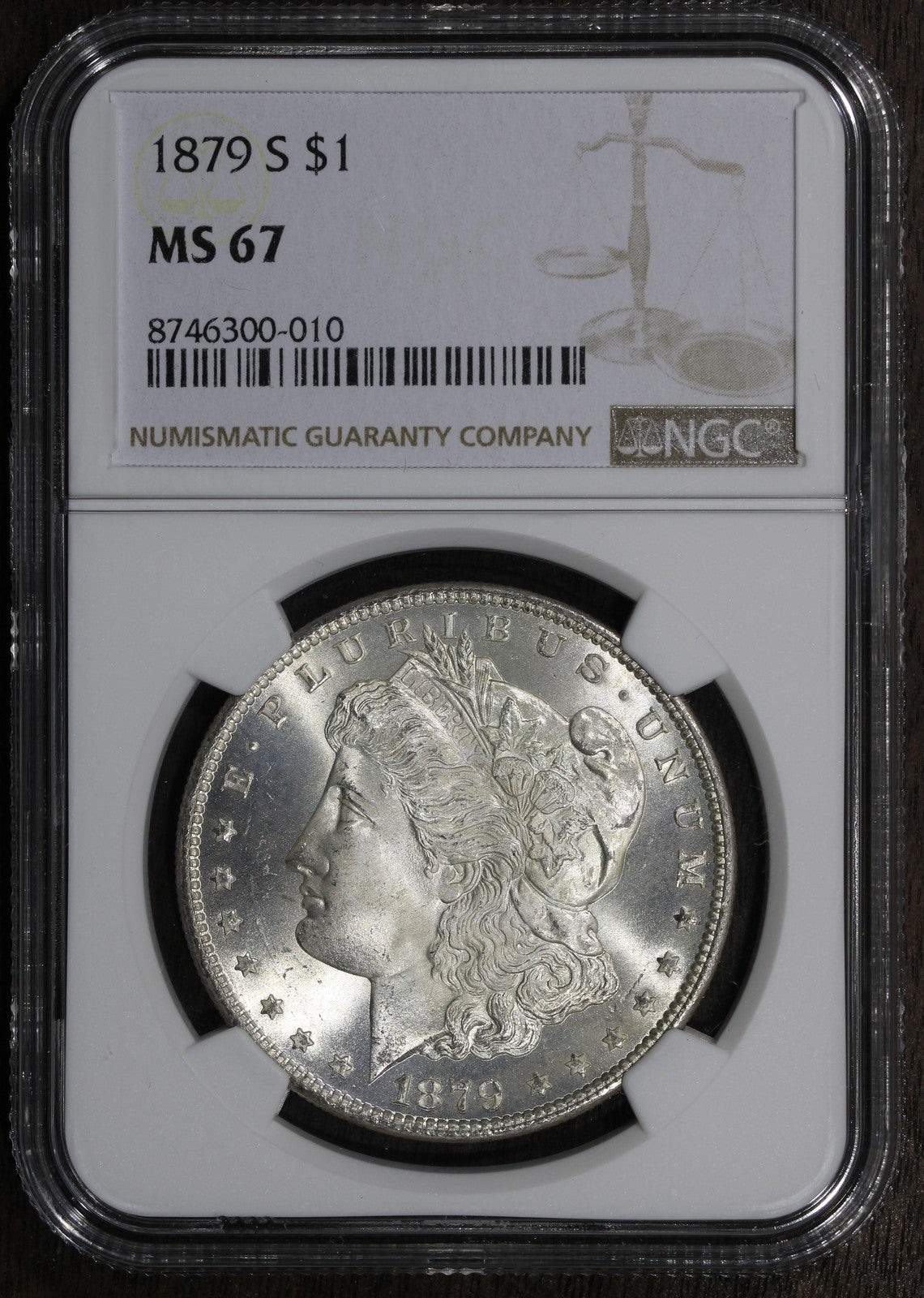 1879-S (MS67) Morgan Silver Dollar $1 NGC - Superb Gem!