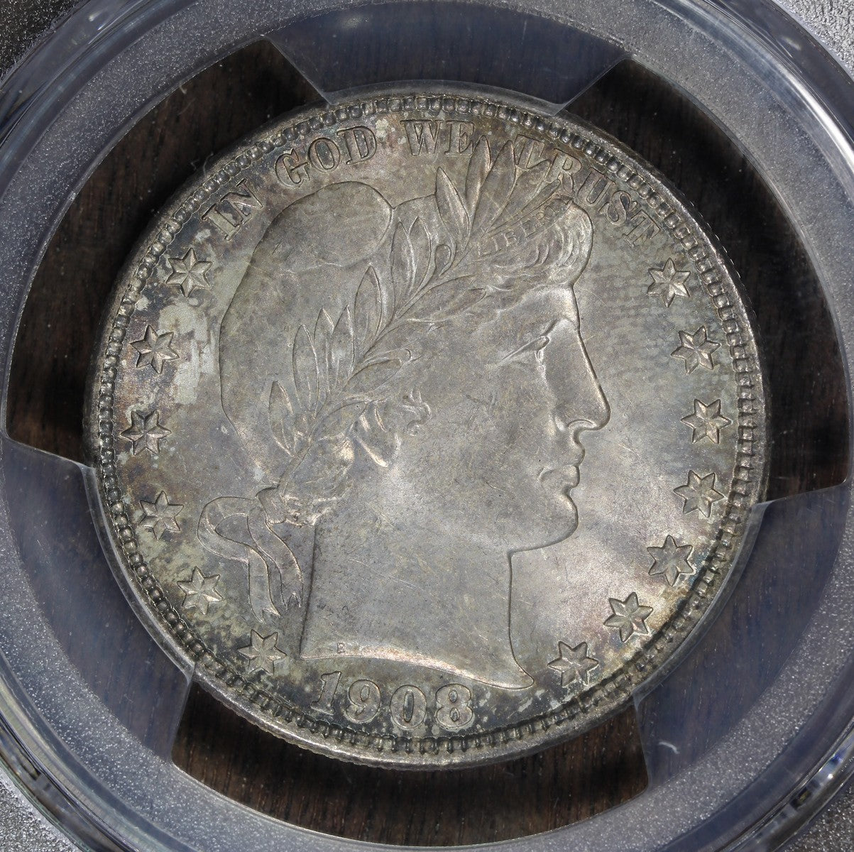 1908-D (MS65) Barber Half Dollar 50C PCGS - Gem Barber Half