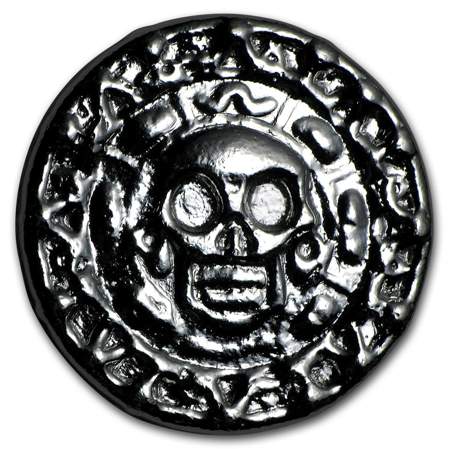 50 gram Hand Poured 999 Silver Bullion "Plata Muerta" (Dead Silver) by YPS