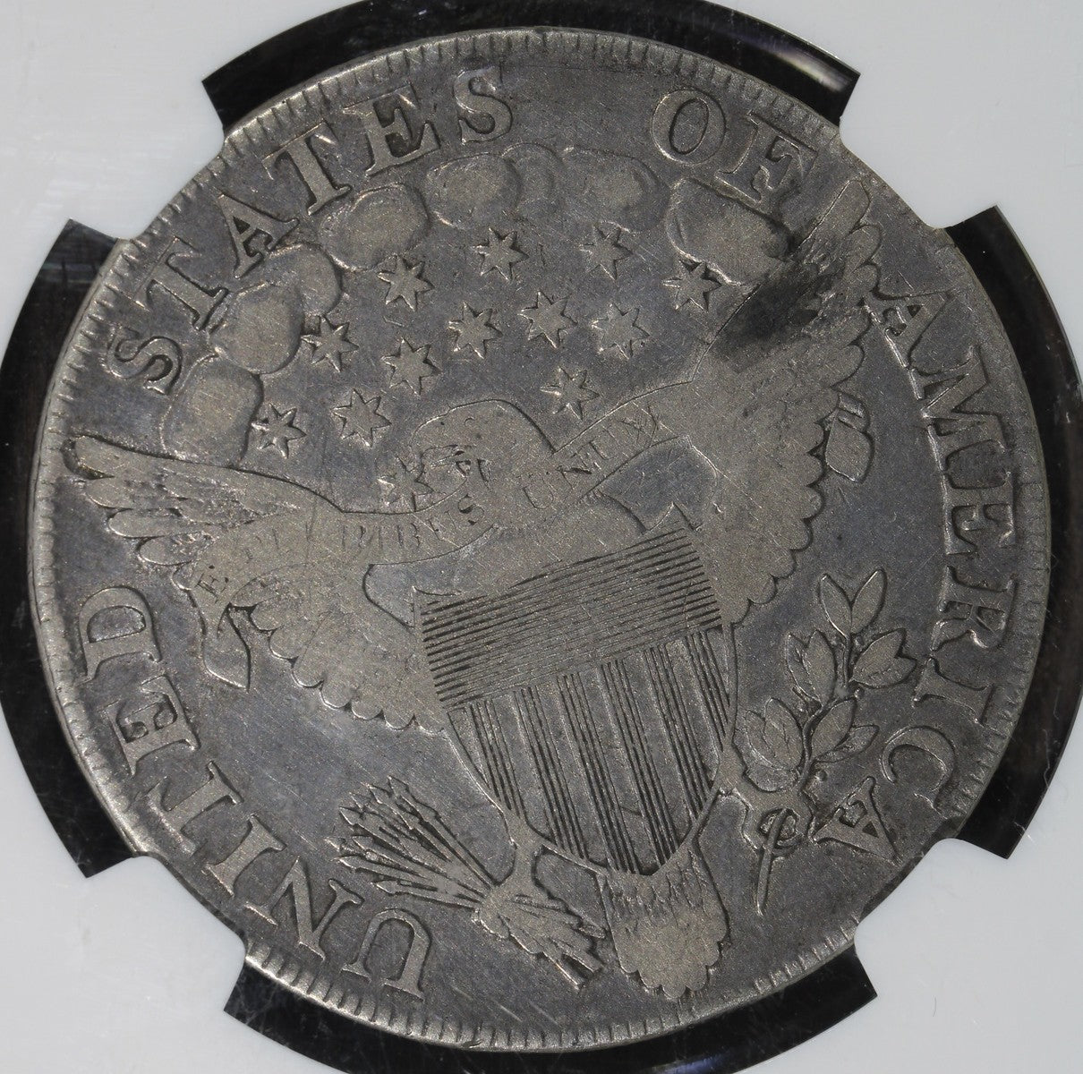 1802 (F15) Draped Bust Silver Dollar $1 NGC - Nicely Circulated