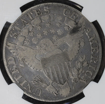 1802 (F15) Draped Bust Silver Dollar $1 NGC - Nicely Circulated