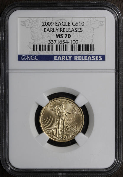 2009 (MS70) 1/4 oz American Gold Eagle G$10 AGE NGC - Early Releases