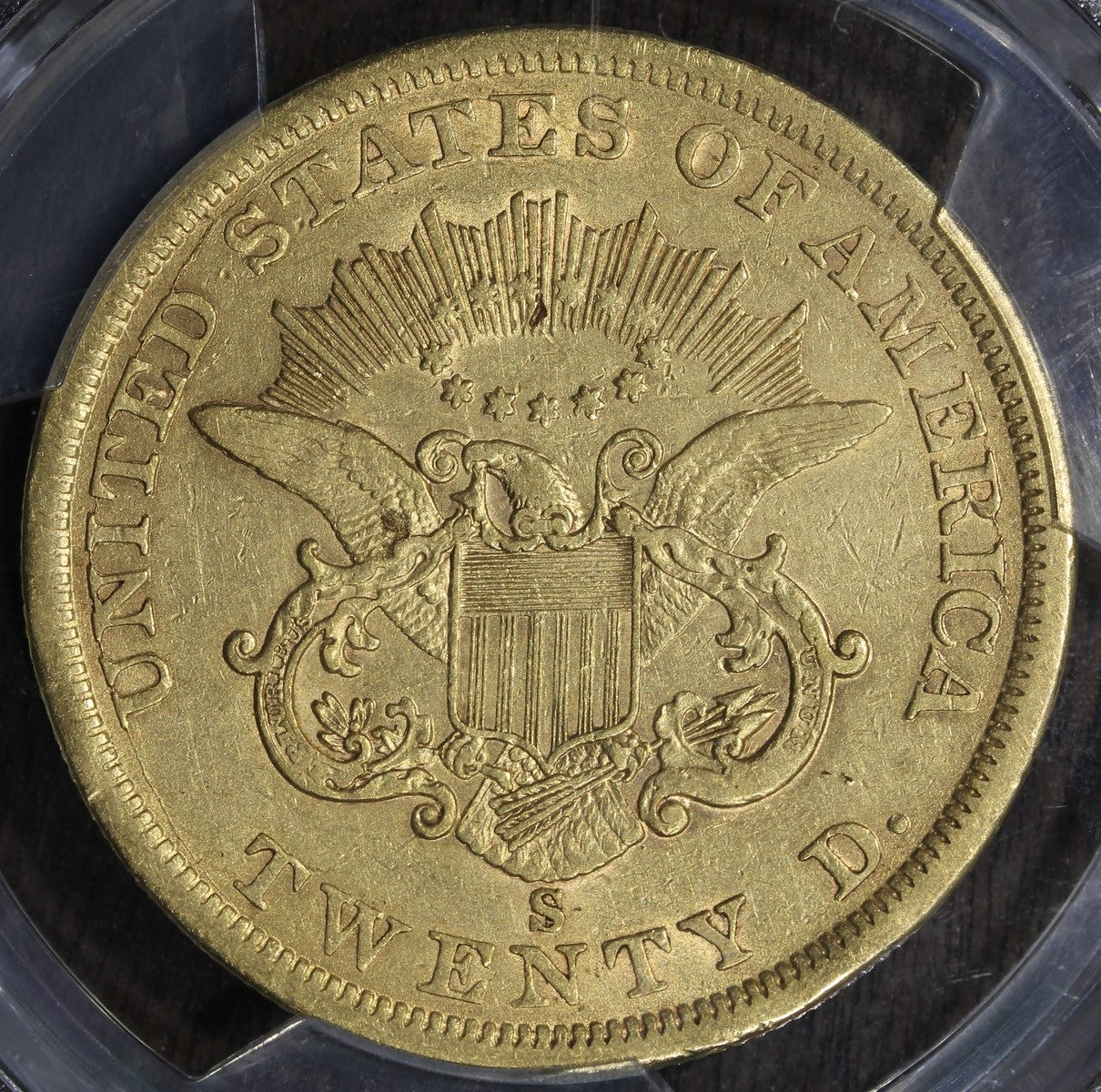 1861-S (XF40) Liberty Head Gold Double Eagle $20 PCGS - Type 1 $20 Gold