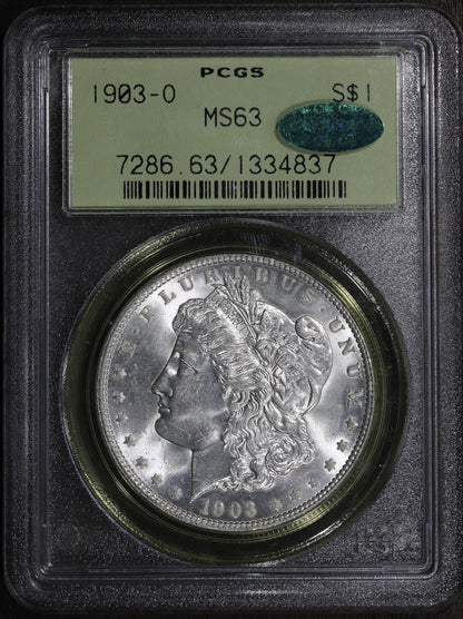 1903-O (MS63 CAC) Morgan Silver Dollar $1 PCGS OGH - Very PQ