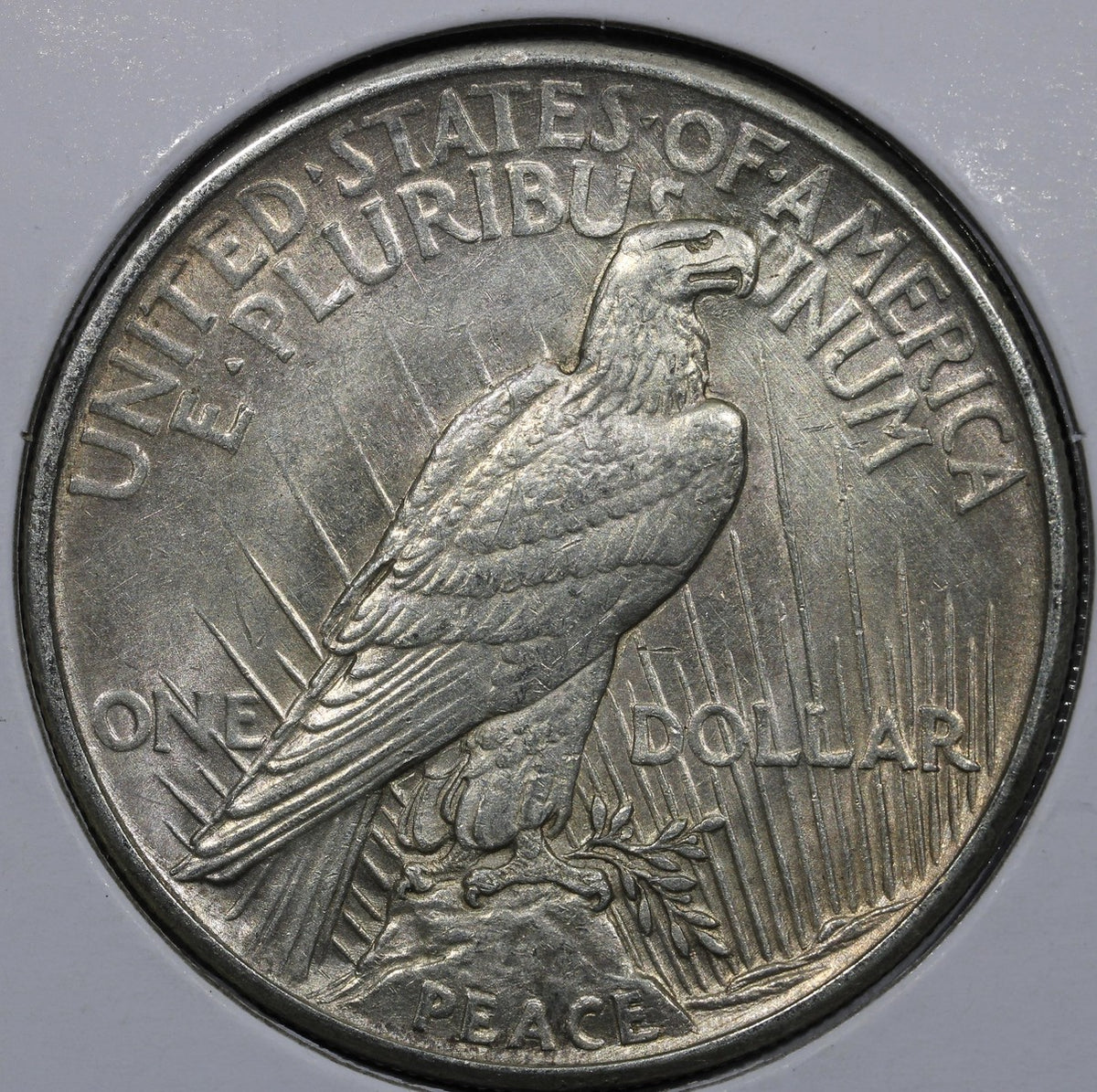 1921 High Relief Peace Dollar $1 - AU About Uncirculated