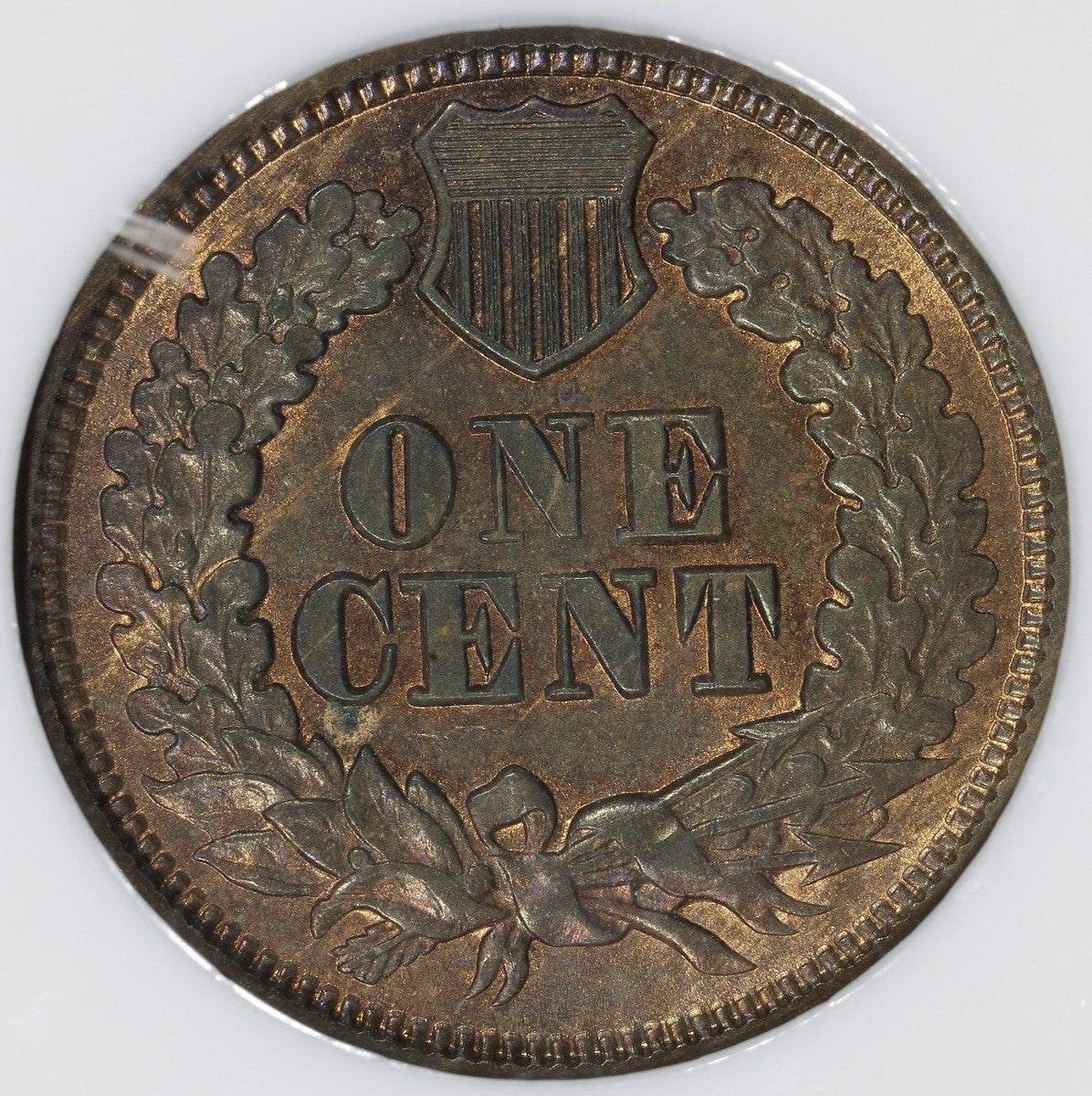 1865 (MS63 BN CAC) Indian Head Cent 1C IHC NGC - Civil War Date!