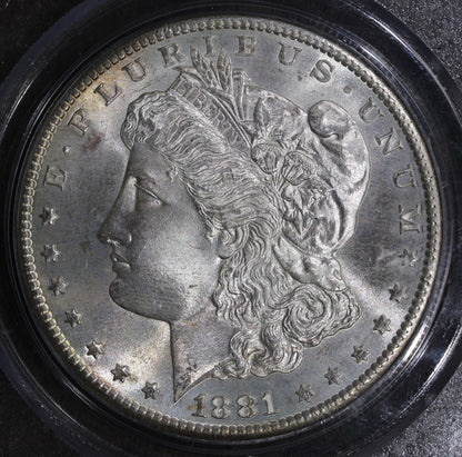 1881-S (MS65 Gold CAC) Morgan Silver Dollar $1 PCGS OGH - Undergraded