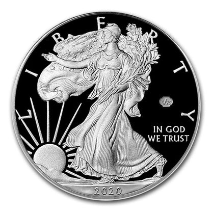 2020-W V75 Proof Silver Eagle OGP & COA - End of World War II - 20XF