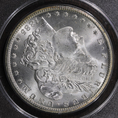 1885-CC (MS63 CAC) Morgan Silver Dollar $1 PCGS Rattler - Carson City