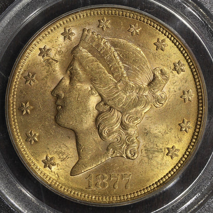 1877-S (MS61) Liberty Head Gold Double Eagle $20 PCGS
