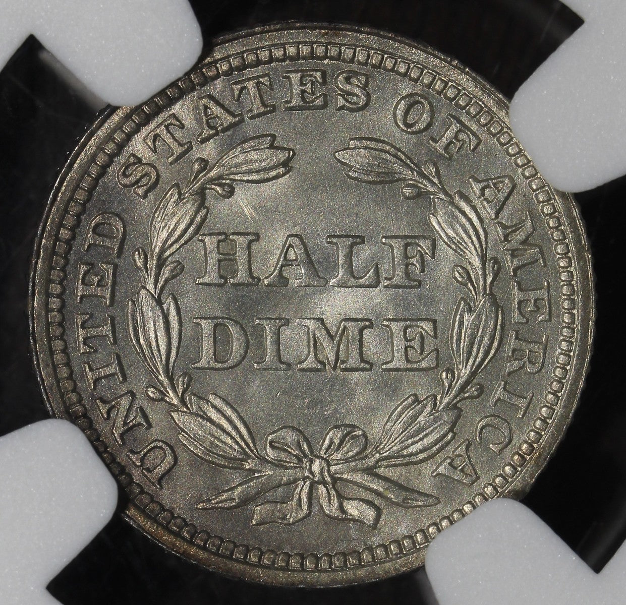 1858 (MS67) Seated Liberty Half Dime H10C NGC - Superb GEM!