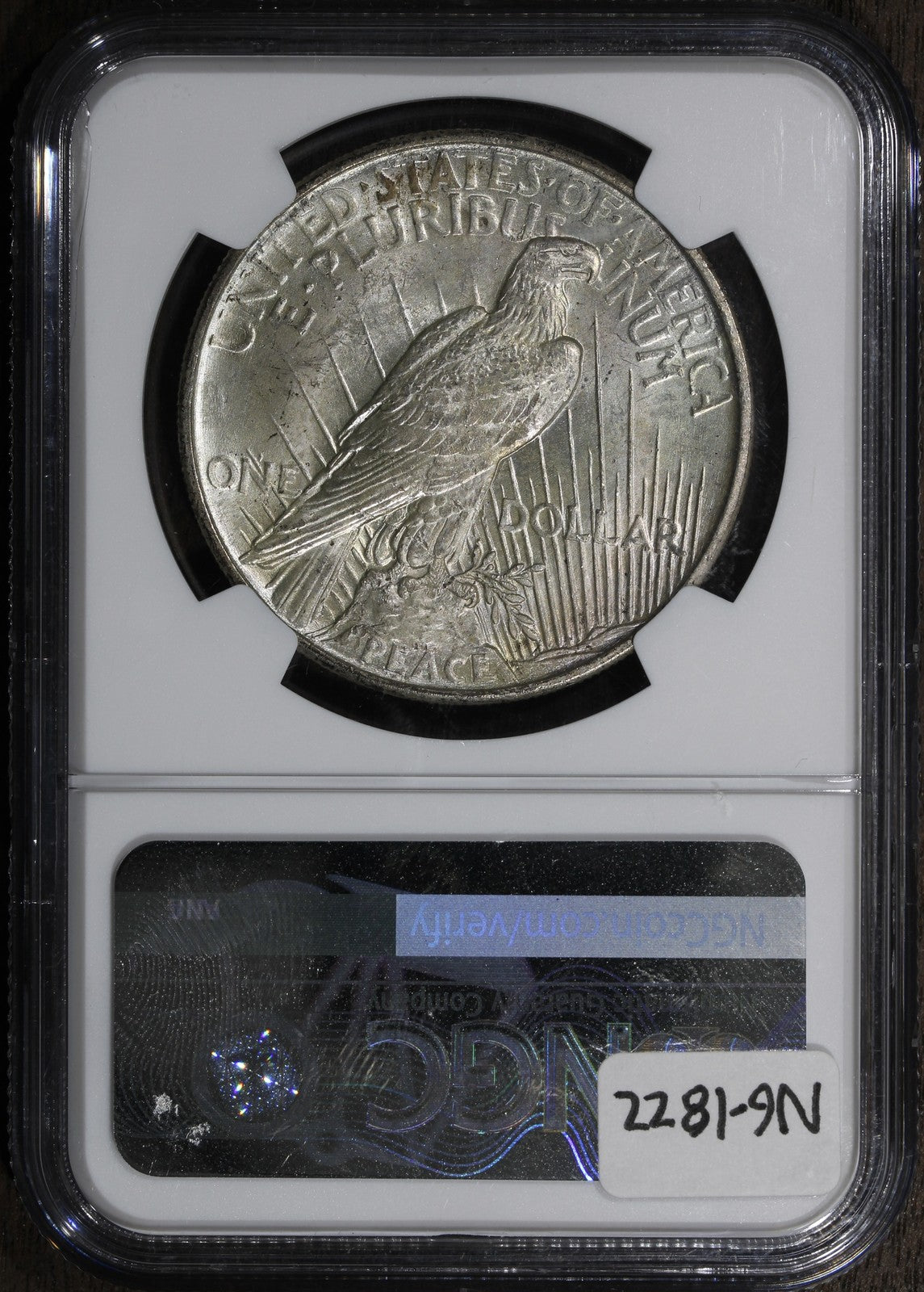 1921 (MS65+ CAC) High Relief Peace Silver Dollar $1 NGC - Gem!