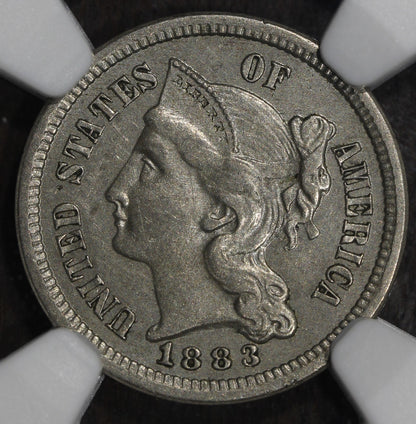 1883 (PF58) Proof Three Cent Nickel 3CN NGC