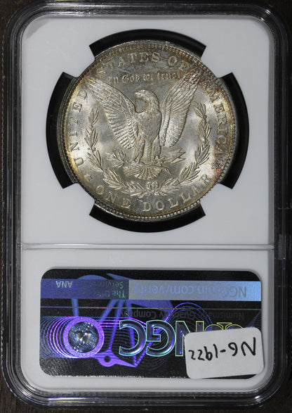 1890 (MS62) Morgan Silver Dollar $1 NGC - Great Toning