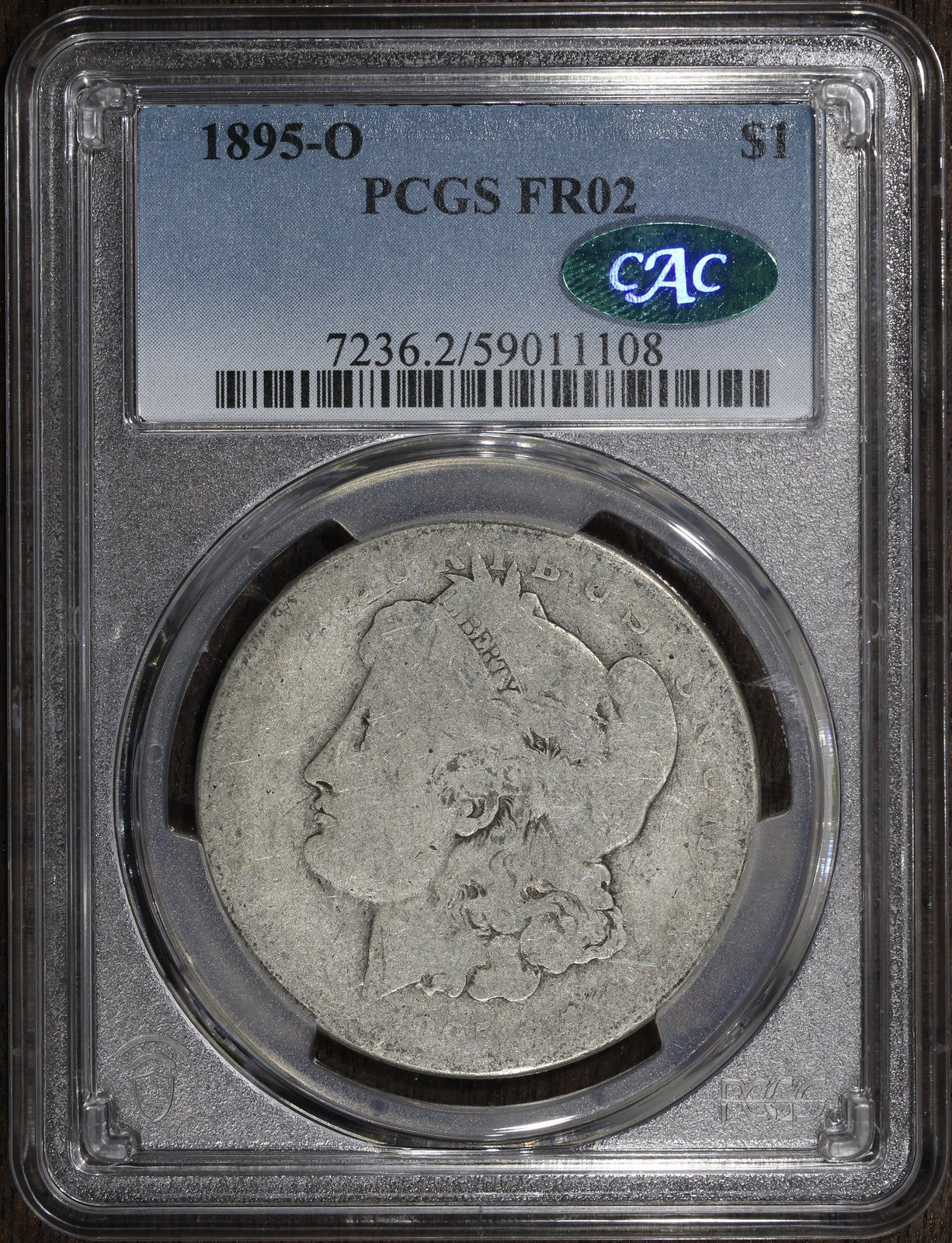 1895-O (FR02 CAC) Morgan Silver Dollar $1 PCGS - Key Date