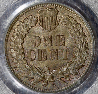 1908-S (MS63 BN) Indian Head Cent 1C IHC PCGS OGH - Key Date!