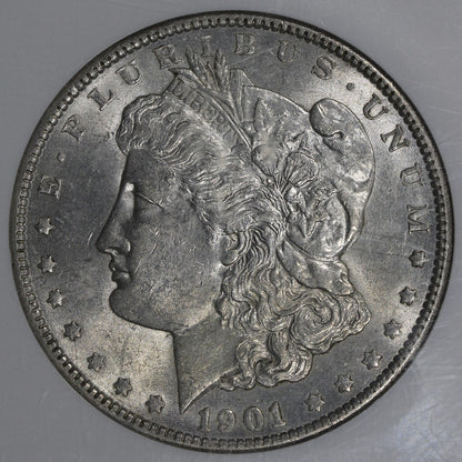 1901 (MS61) Morgan Silver Dollar $1 NGC