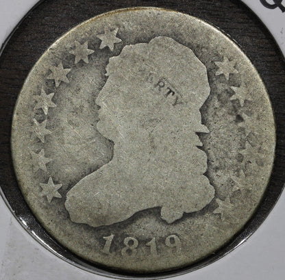 1819 Capped Bust Quarter 25C - AG About Good