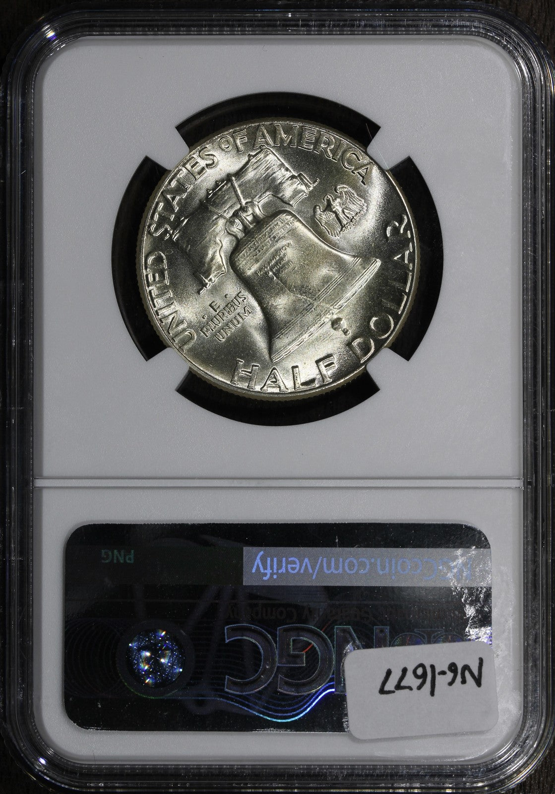 1951 (MS66 FBL) Franklin Half Dollar 50C NGC - Blast White
