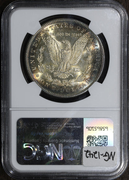 1881-S (MS67) Morgan Silver Dollar $1 PCGS - Rainbow Toned Superb Gem