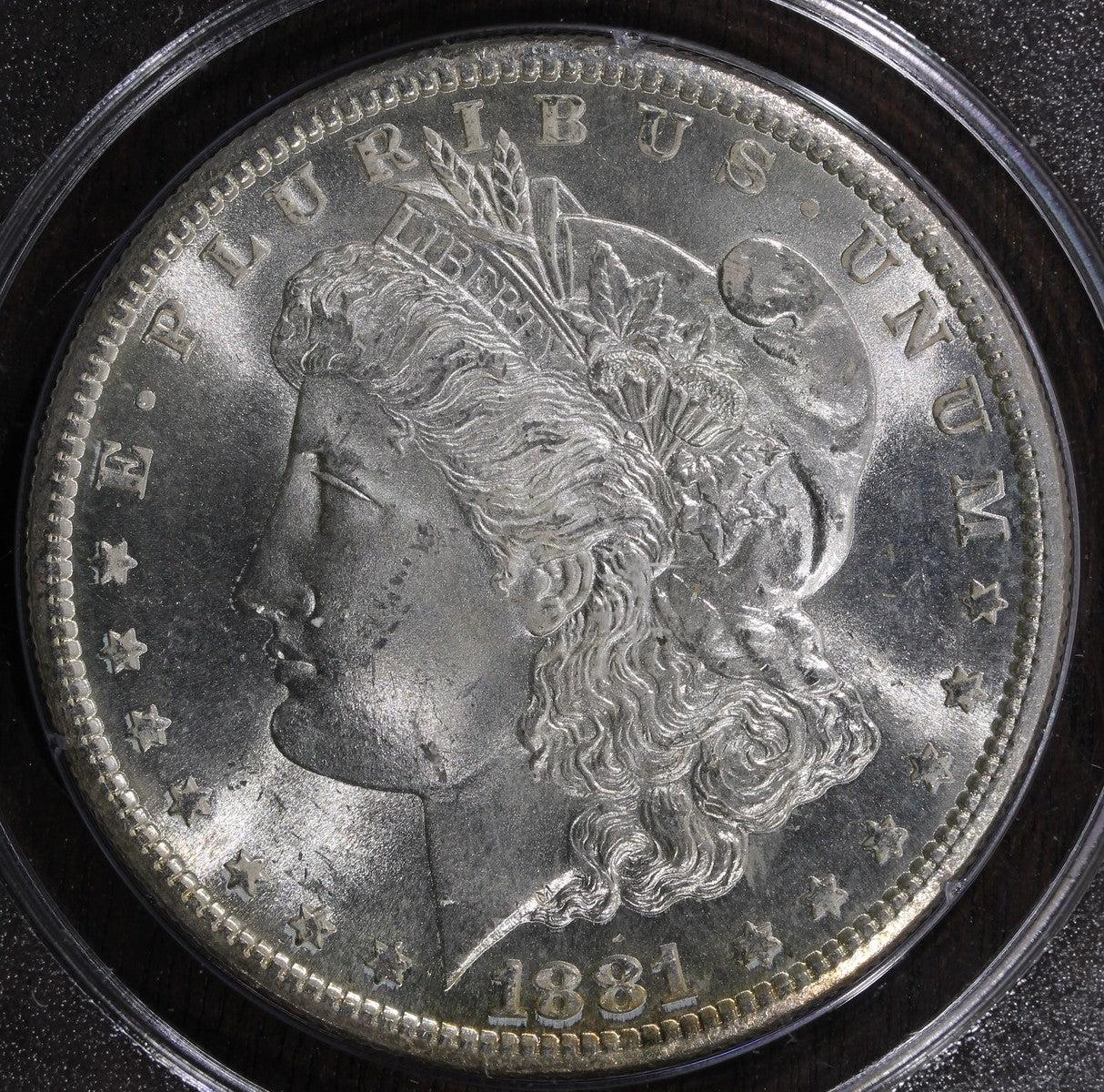 1881-S (MS64 CAC) Morgan Silver Dollar $1 PCGS Rattler