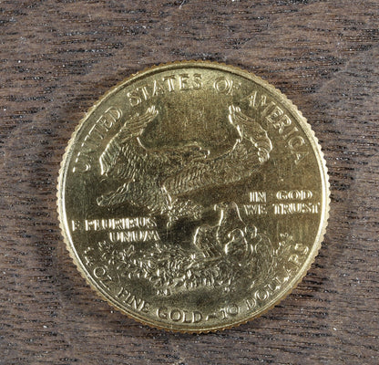 1990 $10 1/4 Oz American Gold Eagle - BU Uncirculated Key Date