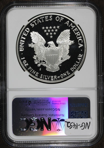 1992-S (PF70 Ultra Cameo) 1 oz Proof American Silver Eagle $1 NGC